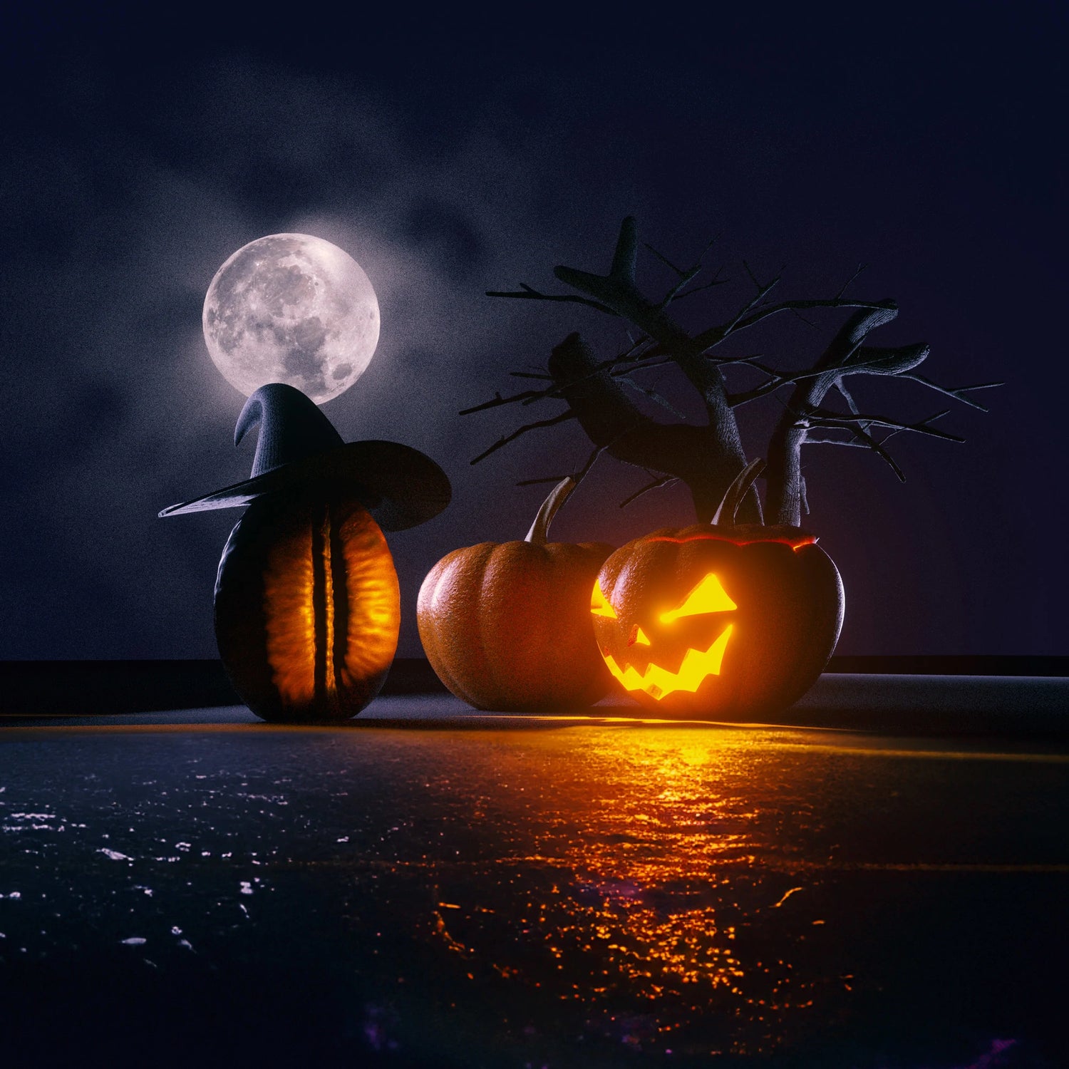 19grams Halloween Special – Kaffeebohne mit Hexenhut und leuchtender Kürbislaterne, Specialty Coffee Halloween Sonderedition Berlin