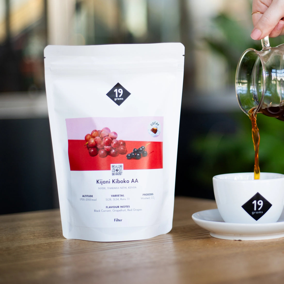 Kijani Kiboko Decaf Filter Kaffee von der 19grams Kaffeerösterei in Berlin