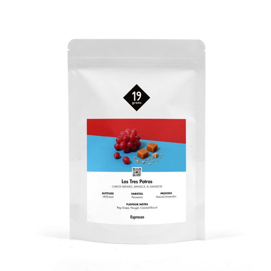 19grams Los Tres Potros Pacaramara mit Natural Anaerobic Prozess aus El Salvador