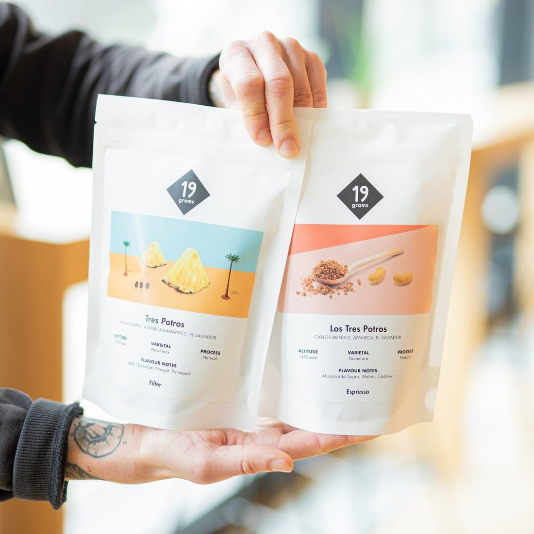 19grams Los Tres Potros Pacamara - El Salvador Filter Set