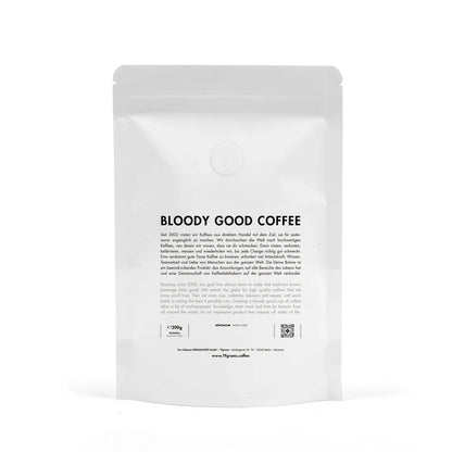 19grams Kaffeebeutel Rückseiten-Label Mockup 200g – Specialty Coffee Verpackung von 19grams.live Roasters Berlin