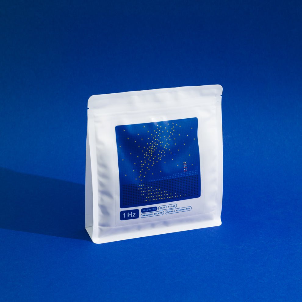 iknow Review Kaffee -1 Hz Decaf Kaffee mit blauem Hintergrund