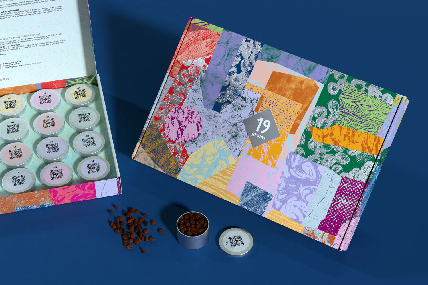 19grams Adventskalender 2024 Innenansicht – Specialty Coffee Adventskalender mit 24 Türen von 19grams.live Roasters Berlin
