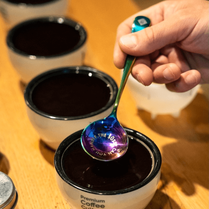 19grams „Can You Handle The Süß" Rainbow Cupping Löffel – Produktbild auf neutralem Hintergrund