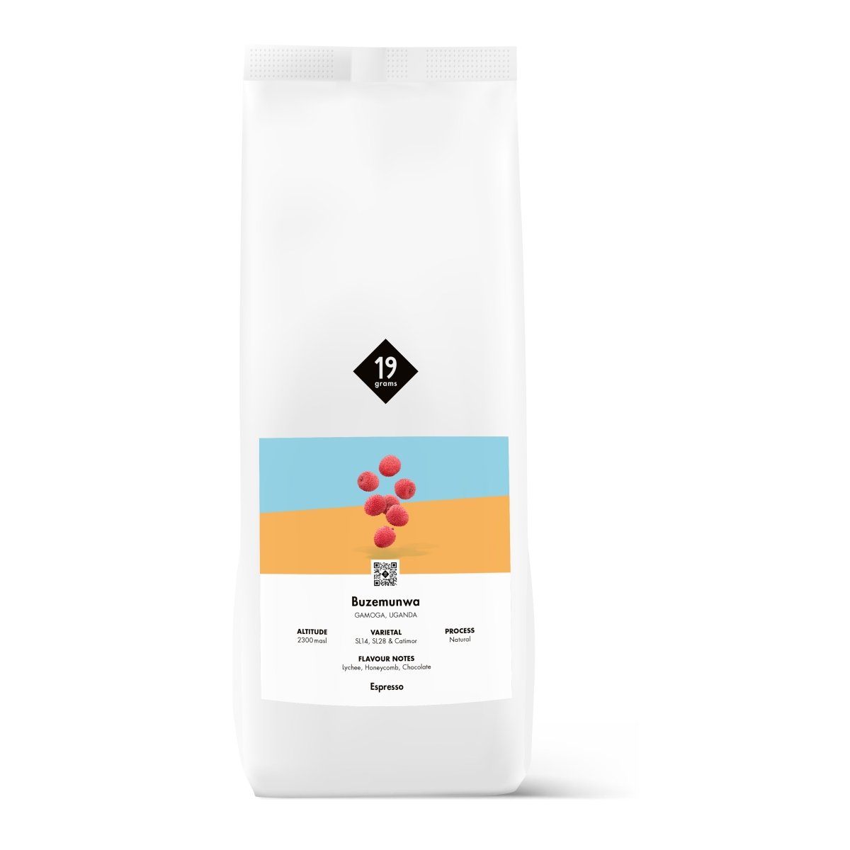19grams Buzemunwa Espresso 1kg Kaffeebeutel – Specialty Coffee Espresso aus Uganda, geröstet von 19grams.live Roasters Berlin
