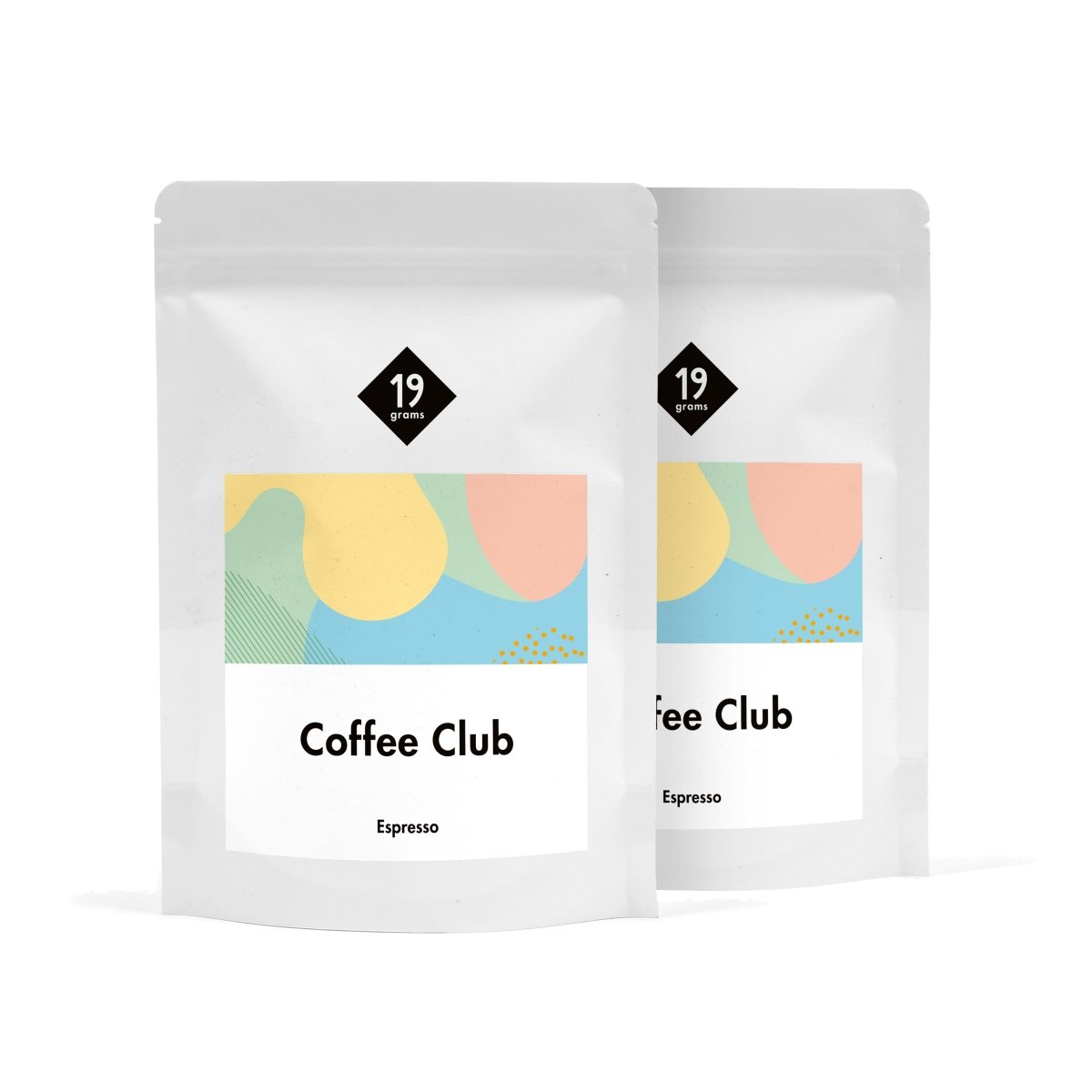 19grams.live Club Espresso – Abo Doppelpack Packungsansicht Specialty Coffee