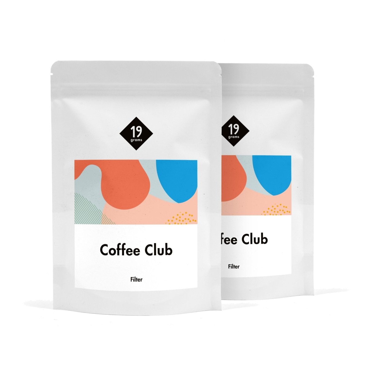 19grams.live Club Filterkaffee – Abo Doppelpack Packungsansicht Specialty Coffee