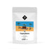 19grams „Copacabana" Espresso 250g – Freisteller mit tropischer Strandillustration, Palmen und Sonnenschirm