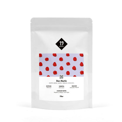 19grams Filter Kaffee Don Martin aus Costa Rica mit Noten von Himbeer, Mango und Rohrzucker