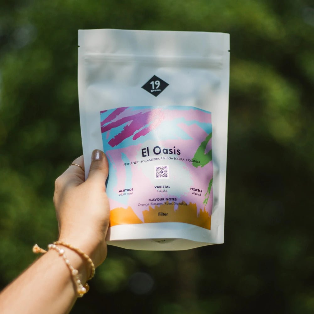 19grams El Oasi Kolumbien Rare Filterkaffee mit Arundhati Shenoy – Rare Specialty Coffee aus Kolumbien, geröstet von 19grams Berlin
