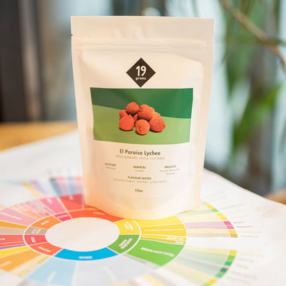 19grams El Paraíso Lychee Colombian Rare Filter – Specialty Coffee mit Lychee-Aromen aus Kolumbien, geröstet von 19grams Berlin