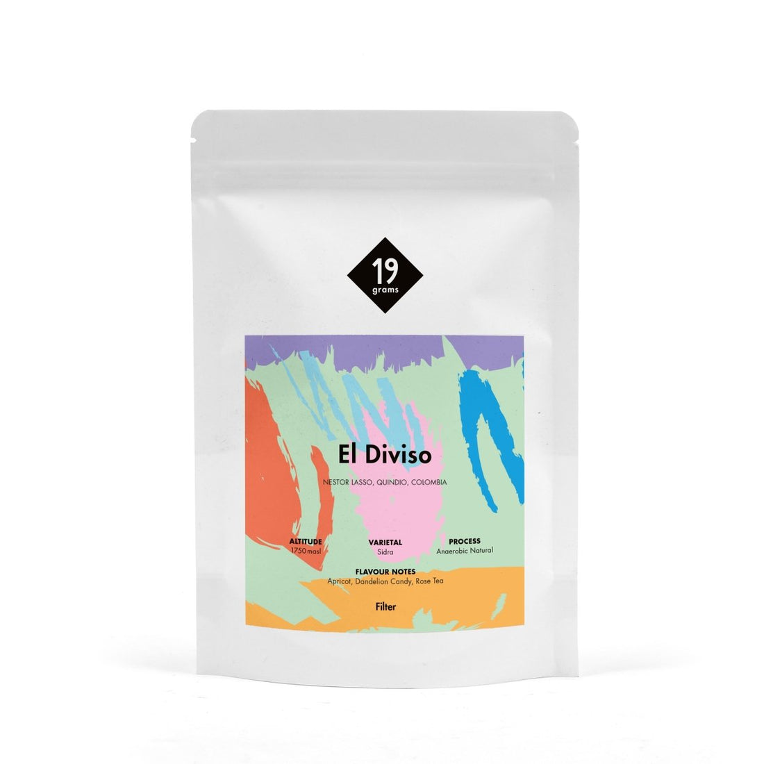 19grams El Diviso Specialty Coffee – Rare Sidra Varietät von der Familie Lasso aus Acevedo Huila Kolumbien