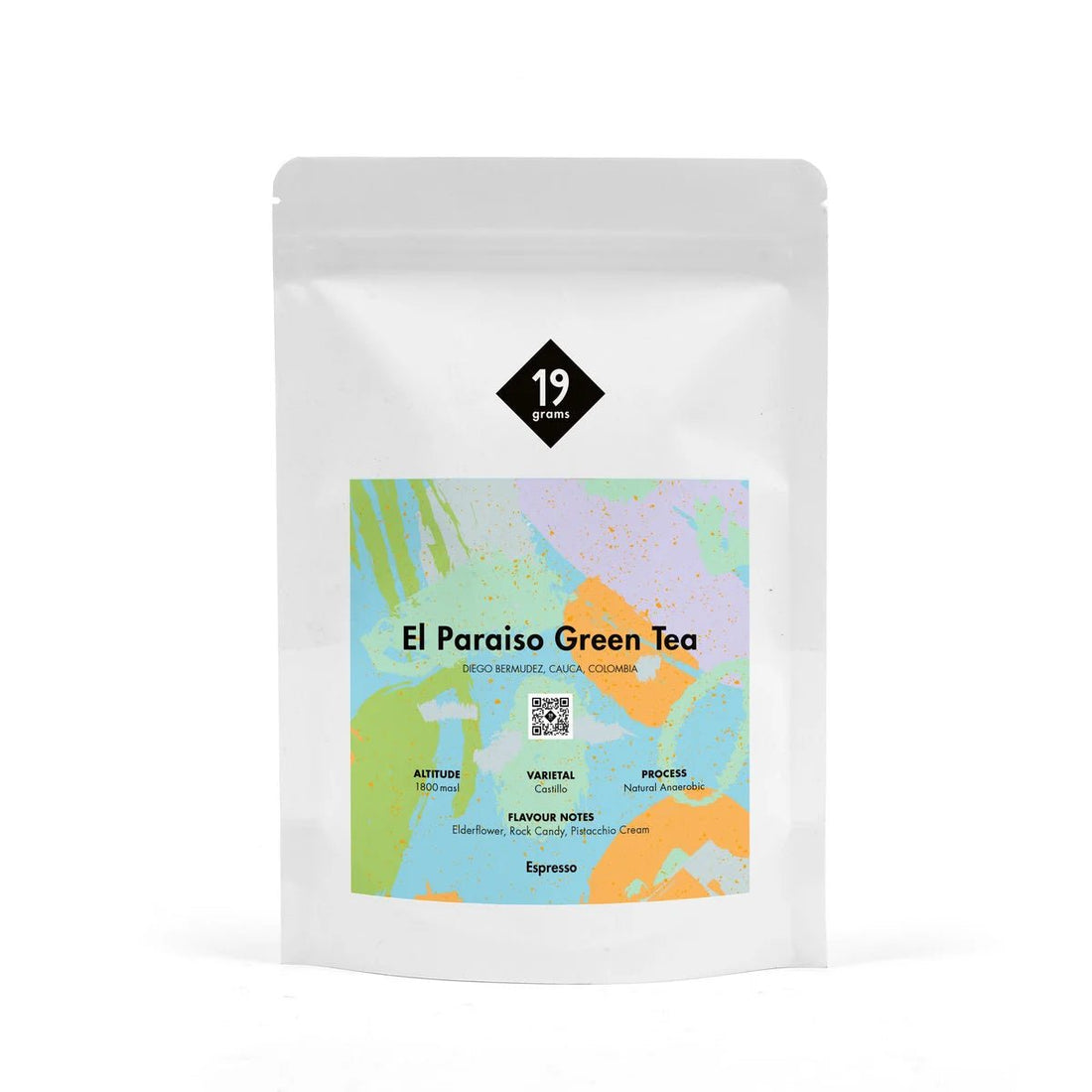19grams El Paraíso Green Tea – Specialty Coffee mit Green-Tea-Aromen aus El Paraíso Kolumbien, geröstet von 19grams Berlin