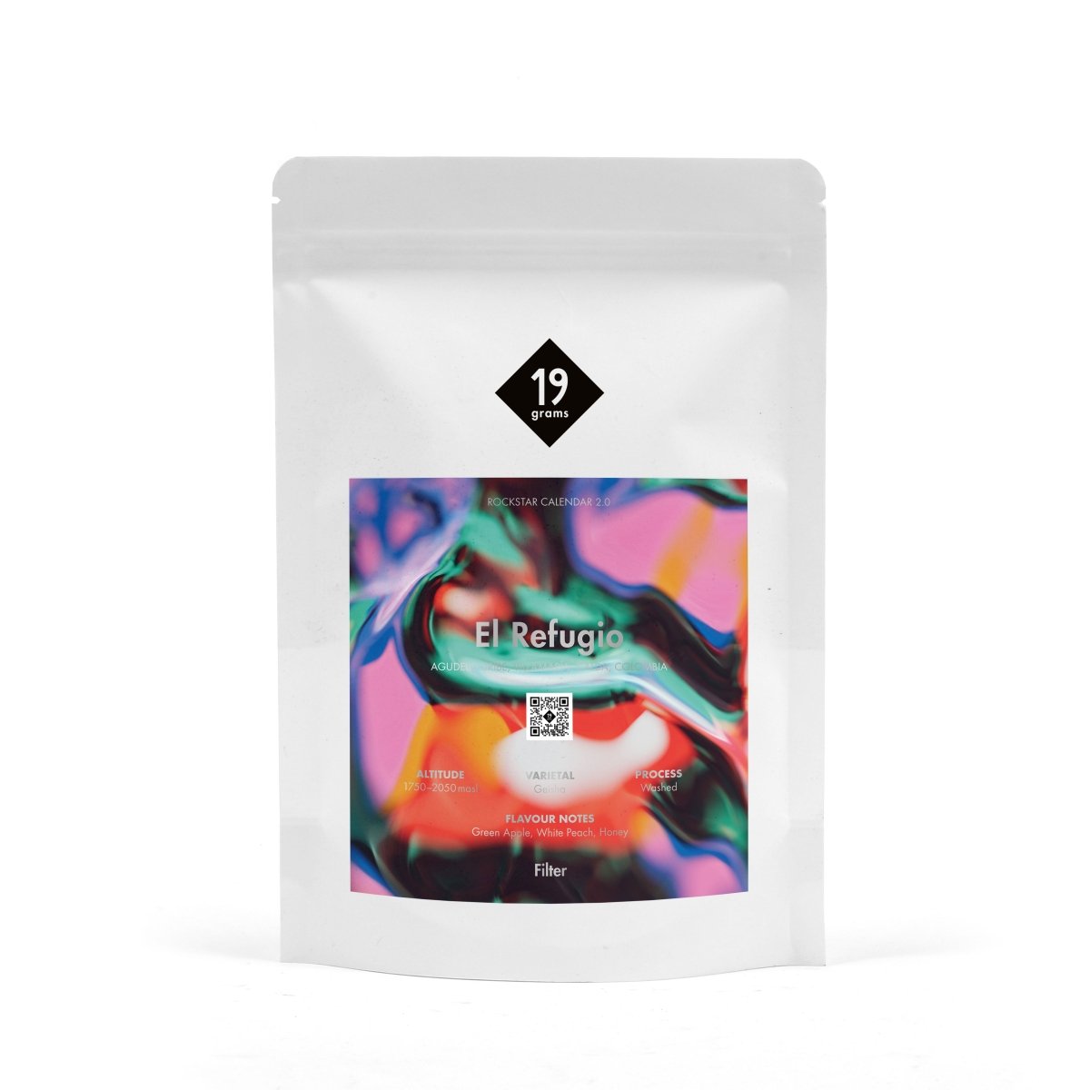 Kolumbien El Refugio 19grams – RC25 Kaffeeverpackung Moodshot Specialty Coffee