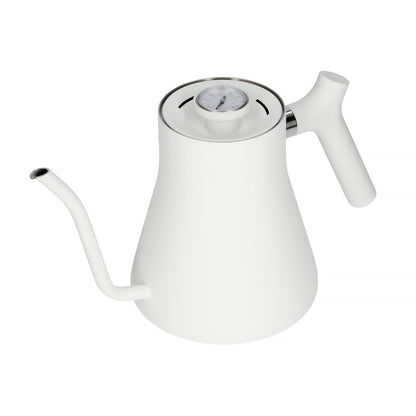Fellow Stagg Pour-Over Wasserkessel weiß Seitenansicht – Kaffee-Zubehör bei 19grams Berlin