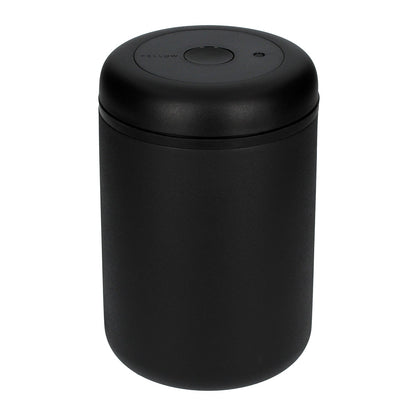 Fellow Atmos Canister Kaffee-Aufbewahrungsdose 1200ml Matt-Schwarz Frontansicht – Kaffee-Zubehör bei 19grams Berlin