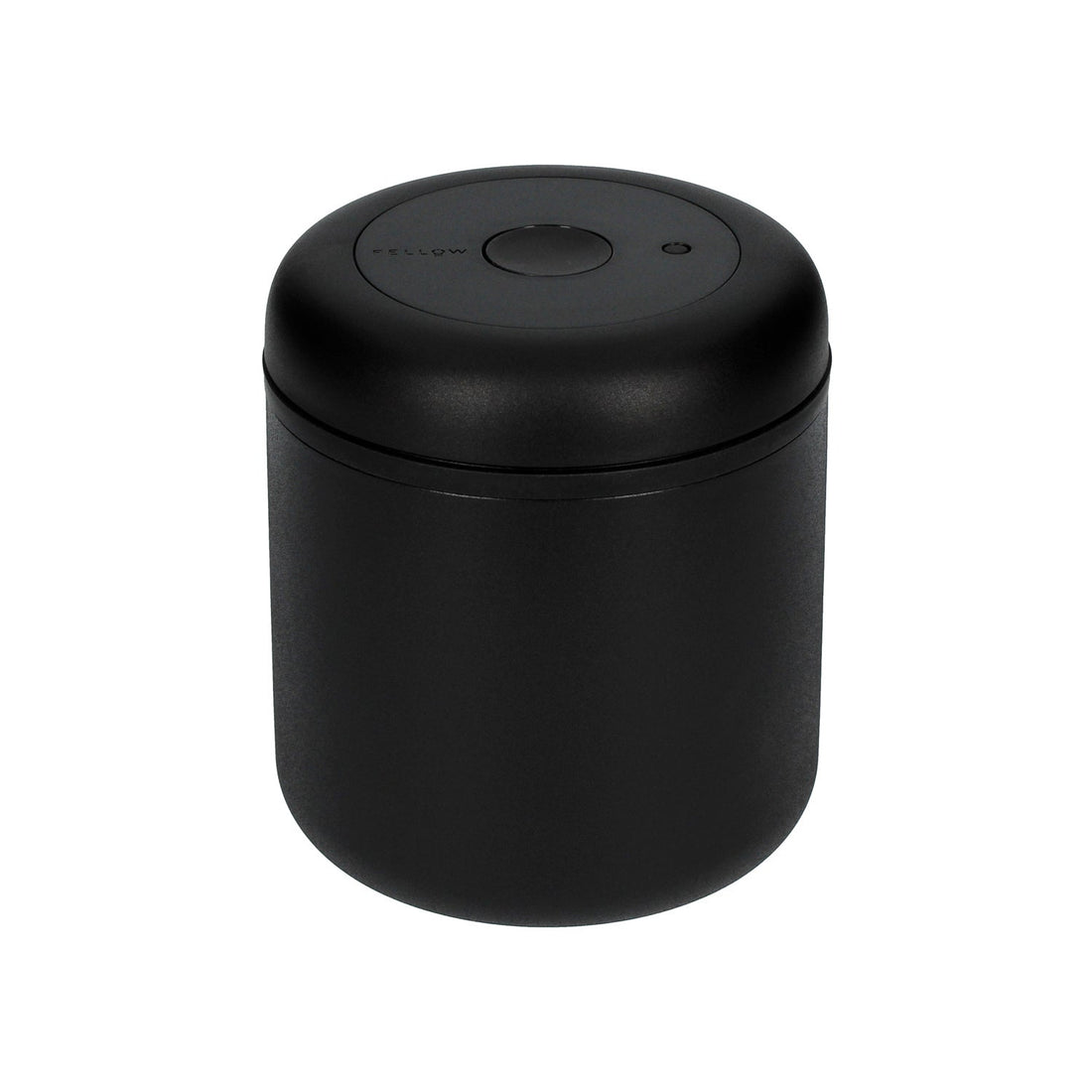 Fellow Atmos Canister Kaffee-Aufbewahrungsdose 700ml Matt-Schwarz – Vakuum-Frischhaltedose Draufsicht, im 19grams.live Roasters Berlin Shop