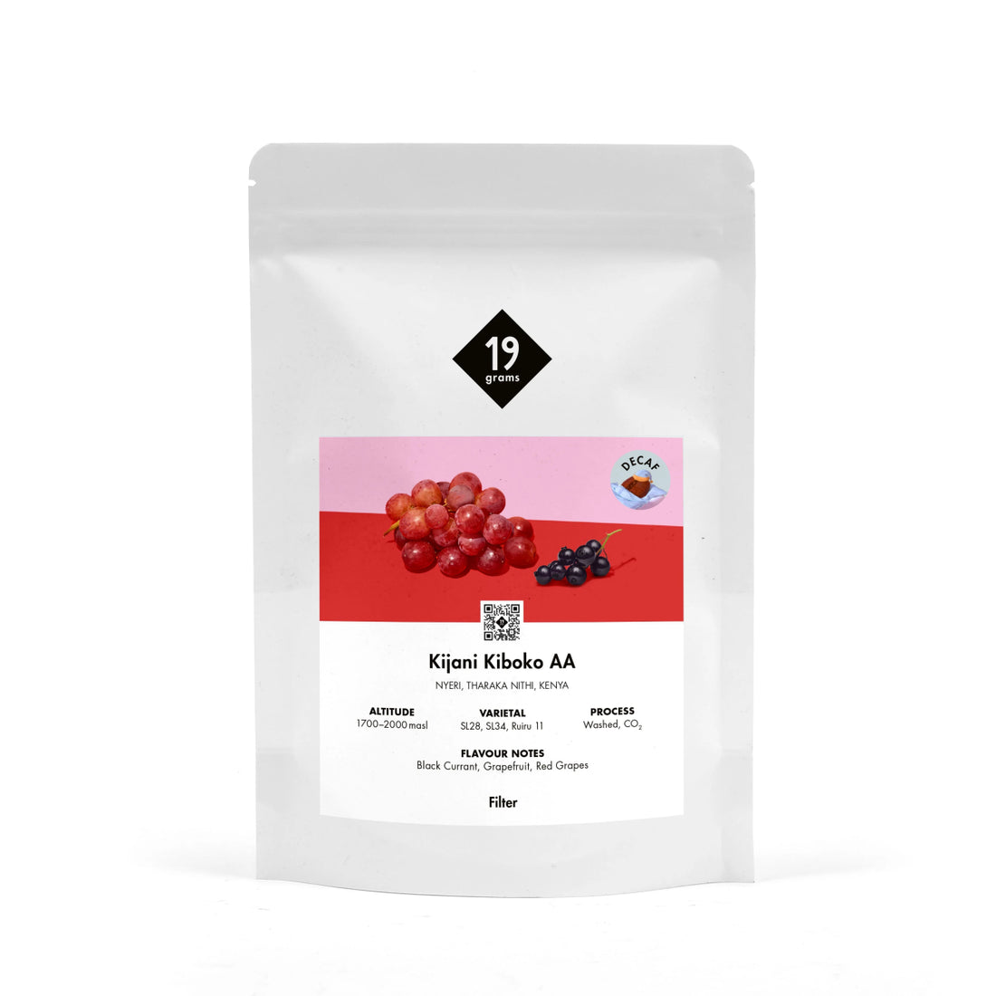 19grams Kijani Kenia Filterkaffee Kaffeebeutel – Specialty Coffee mit Noten von Grapefruit und roten Trauben, geröstet von 19grams.live Roasters Berlin