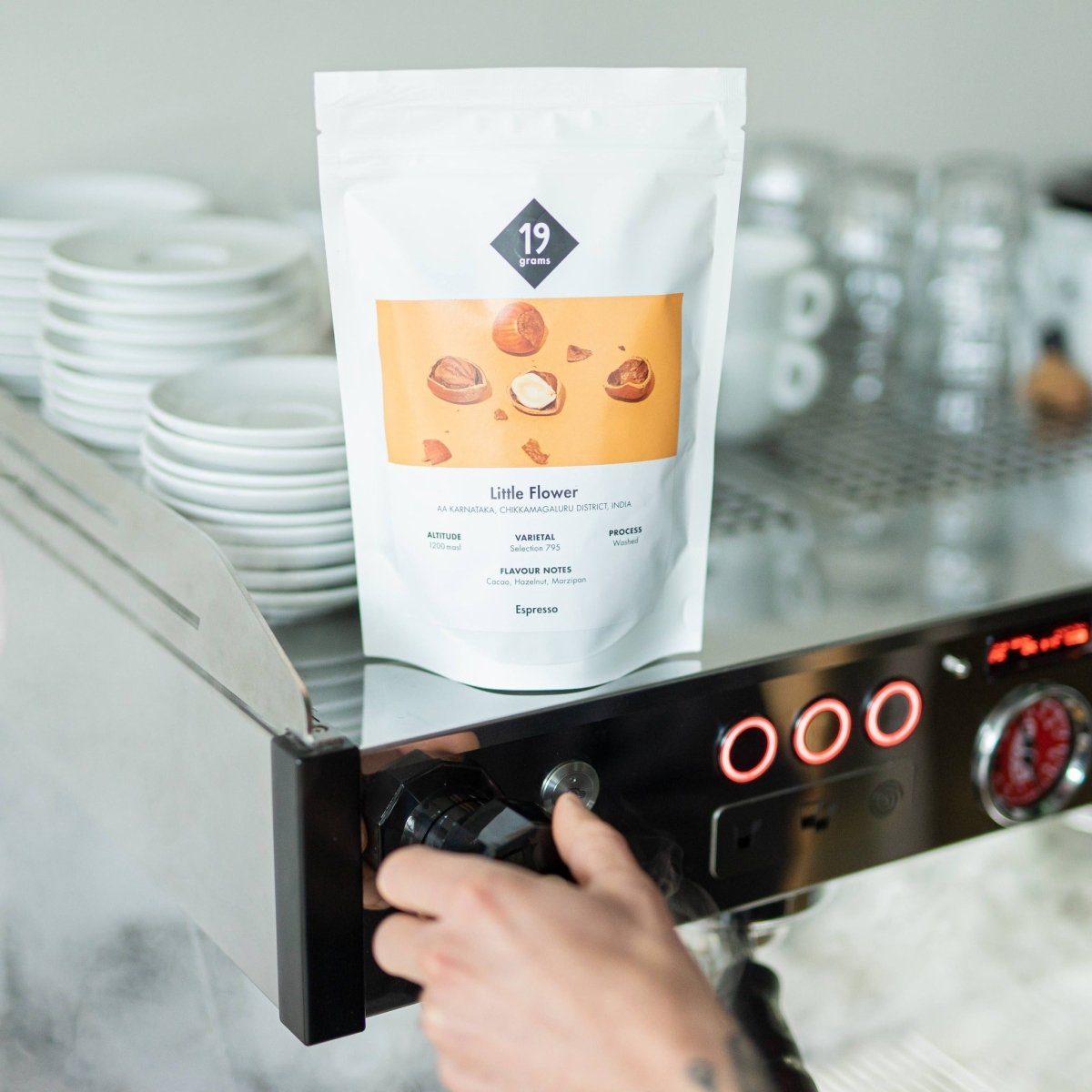 19grams Little Flower Classic Espresso Abo 12 Monate auf Kaffeemaschine