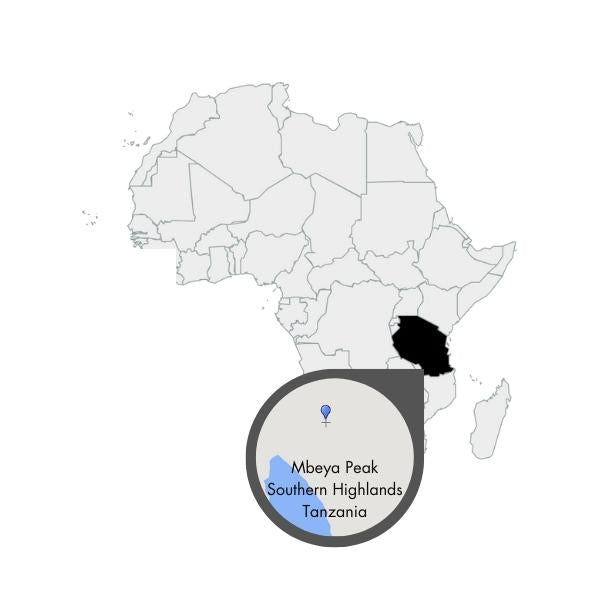 Map Tanzania Souther Highlands