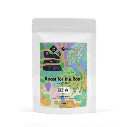 19grams Roast for the Roar Panther 250g Filter Kaffeebeutel – Costa Rica Projektkaffee x CarboHeroes von 19grams.live Roasters Berlin