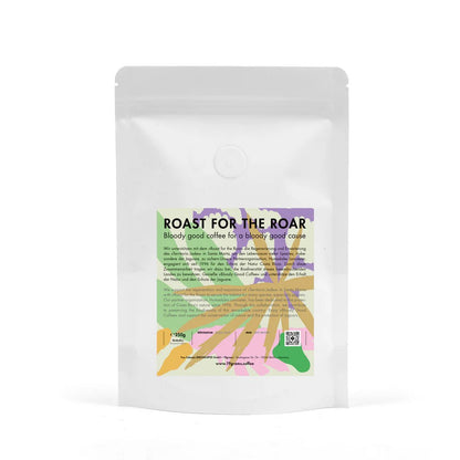 Roast for the Roar Beutel Rückseite