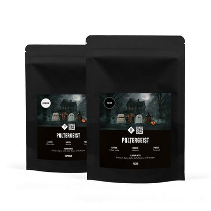 19grams Poltergeist Sonderedition – Espresso und Filter Kaffeeverpackung Halloween-Design