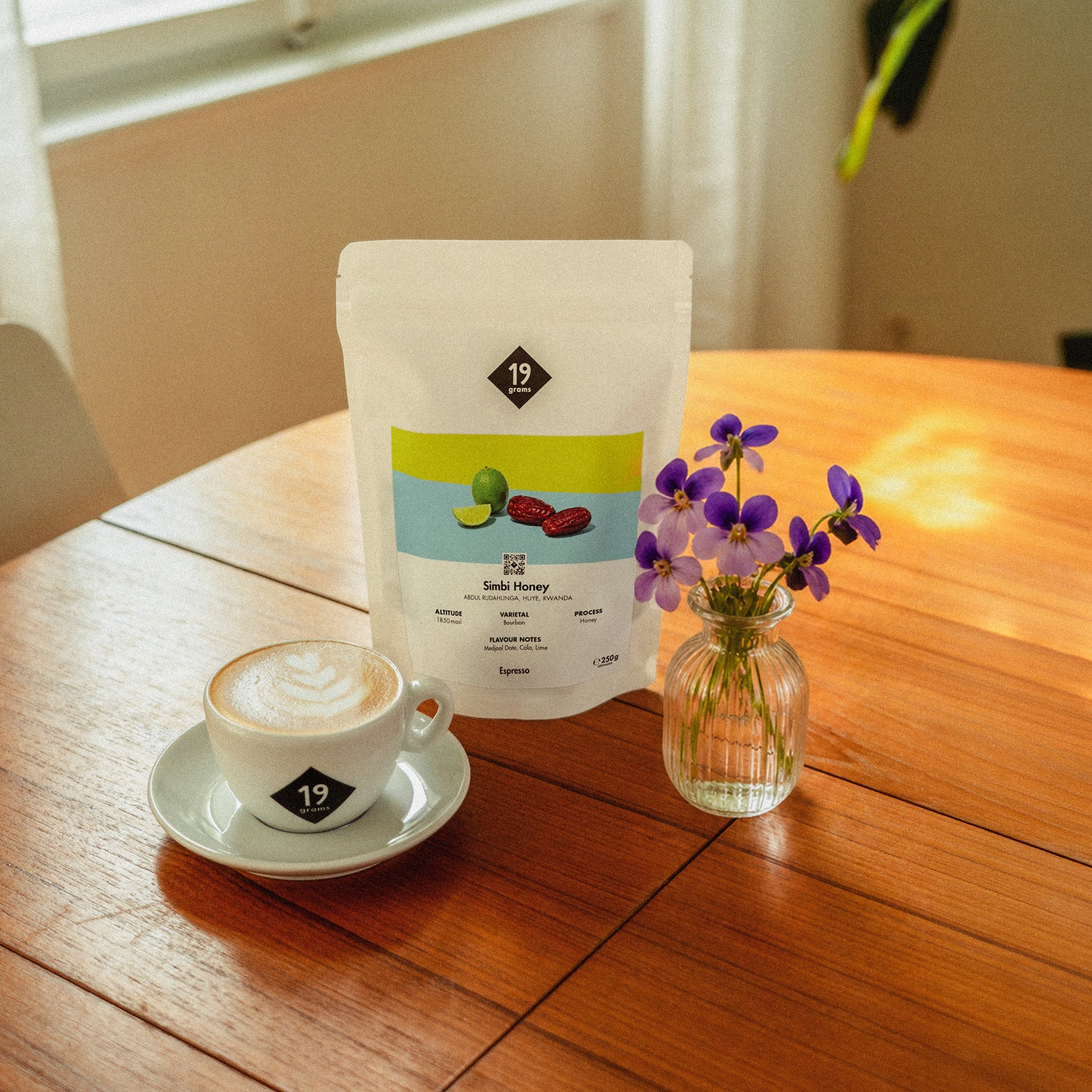 19grams Simbi Honey Espresso Kaffeebeutel Mood-Shot – Honey-Aufbereitung, Bourbon, Ruanda Uganda, Specialty Coffee Rösterei Berlin