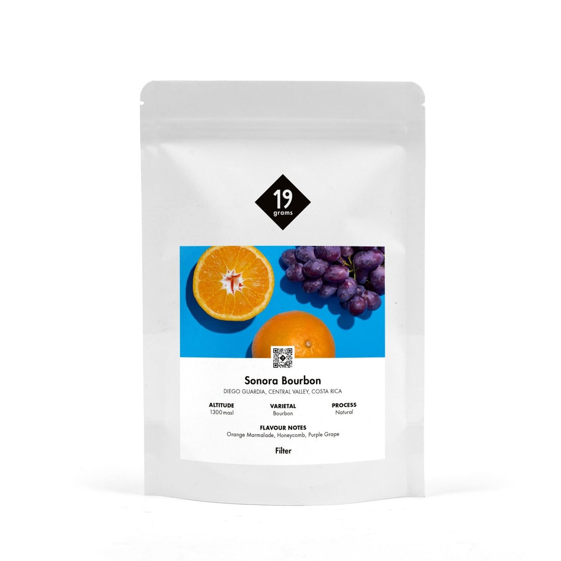 19grams Sonora Bourbon Filter – Costa Rica Specialty Coffee Bourbon Varietät, geröstet von 19grams.live Roasters Berlin