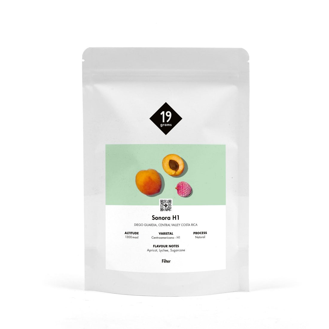 19grams Sonora H1 Filter Kaffeebeutel – Centroamericano-H1, Naturalprozess, Costa Rica, Specialty Coffee von 19grams.live Roasters Berlin