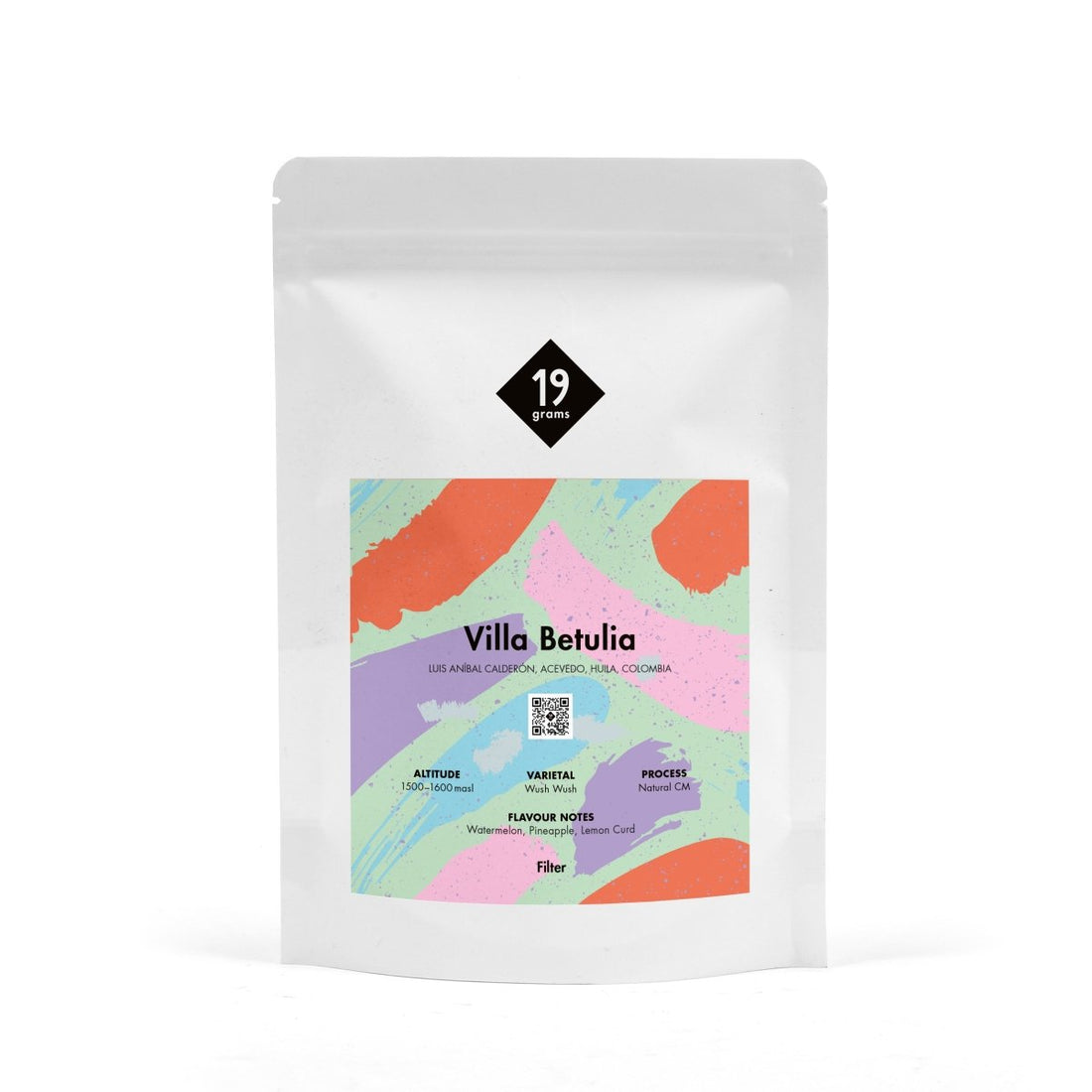 19grams Villa Betulia Wush Wush Filter Kaffee aus Kulumbien 