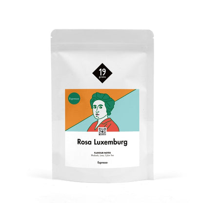 19grams Internationaler Frauentag 2025 – Rosa Luxemburg Espresso Kaffeebeutel, Special Edition von 19grams.live Roasters Berlin