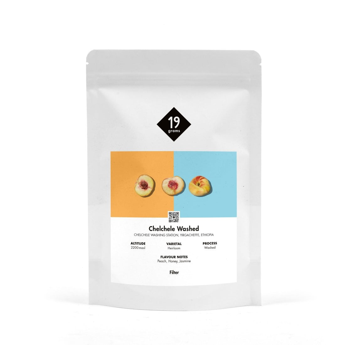 19grams Chelchele Washed Filterkaffee – 250g Kaffeebeutel Yirgacheffe Äthiopien