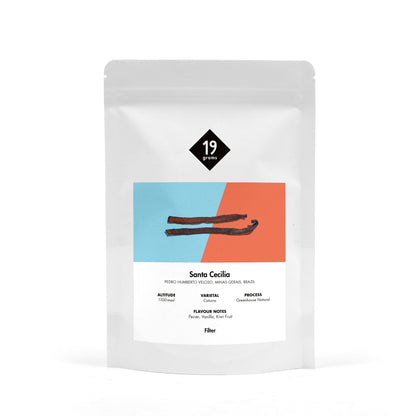 Deine 250g 19grams Santa Cecilia Greenhouse Natural - Brasilien Filter Tüte