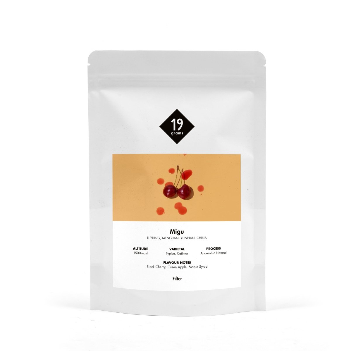 Deine 250g 19grams Migu Anaerobic Natural - China Filter Tüte 