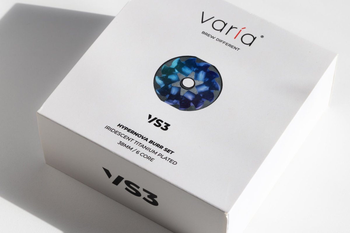 Varia VS3 Kaffeemuhle Hypernova Supernova Burr Verpackung Schachtel - Praezisions-Espressomuhle kaufen bei 19grams.live Roasters Berlin